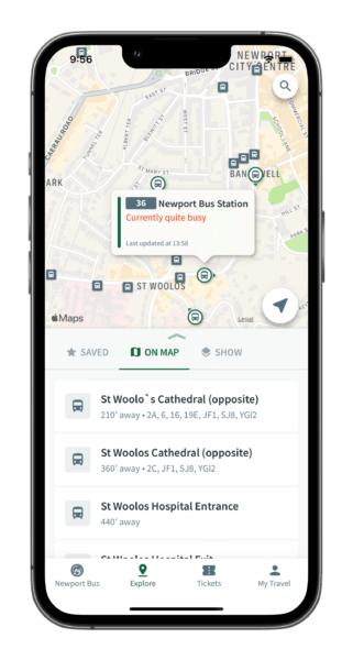 live occupancy newport bus app