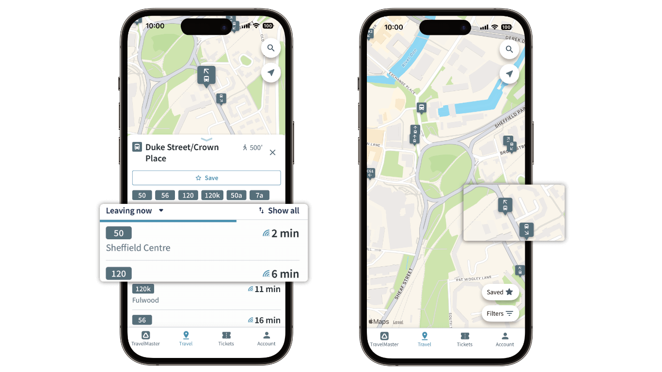 travalmaster live bus feature app